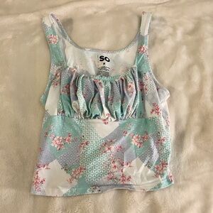 Women’s Green, Blue Tank Top